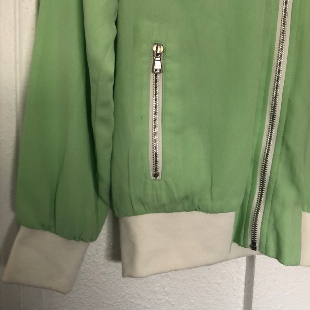 Mint bomber jacket